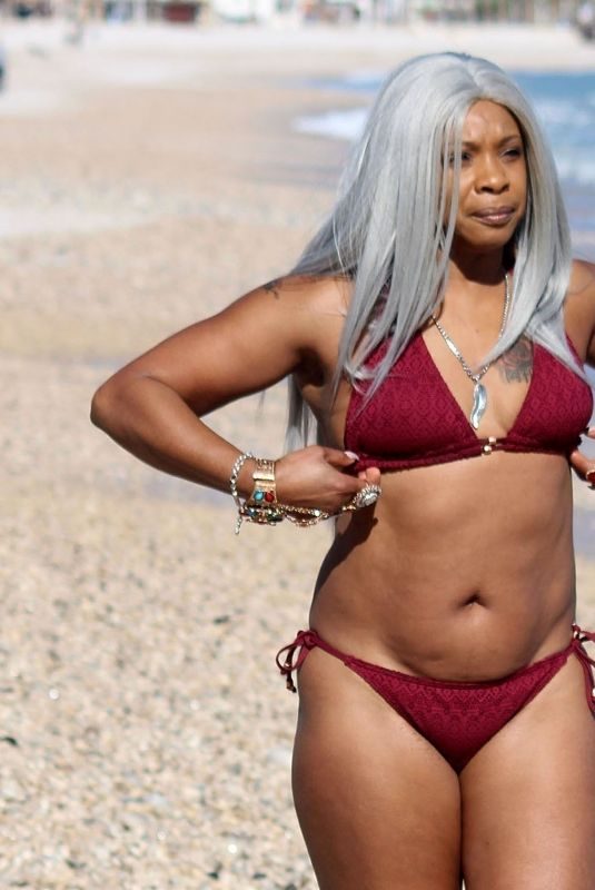 SANDI BOGLE in Bikini at a Beach in Benidorm 02/07/2018