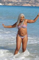 SANDI BOGLE in Bikini on the Beach in Benidorm 02/03/2018