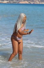 SANDI BOGLE in Bikini on the Beach in Benidorm 02/03/2018