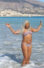 SANDI BOGLE in Bikini on the Beach in Benidorm 02/03/2018
