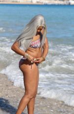 SANDI BOGLE in Bikini on the Beach in Benidorm 02/03/2018