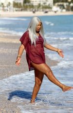 SANDI BOGLE in Bikini on the Beach in Benidorm 02/13/2018