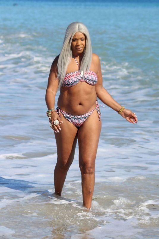 SANDI BOGLE in Bikini on the Beach in Benidorm 02/13/2018
