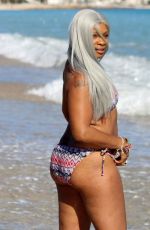 SANDI BOGLE in Bikini on the Beach in Benidorm 02/13/2018