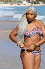 SANDI BOGLE in Bikini on the Beach in Benidorm 02/13/2018