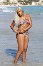 SANDI BOGLE in Bikini on the Beach in Benidorm 02/13/2018
