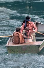 SANDRA BULLOCK on the Set of Bird Box 01/30/2018