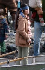 SANDRA BULLOCK on the Set of Bird Box 01/30/2018