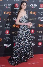 SANDRA ESCACENA at 32nd Goya Awards in Madrid 02/03/2018