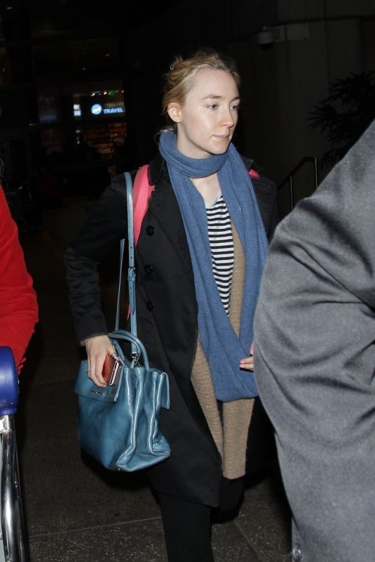 SAOIRSE RONA at LAX Airport in Los Angeles 02/22/2018