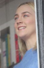 SAOIRSE RONAN Out Filming in New York 02/26/2018