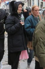 SAOIRSE RONAN Out Filming in New York 02/26/2018