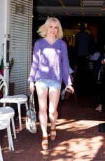 SARA BARRETT Leaves Fred Segal in Los Angeles 02/16/2018