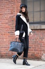 SARA SAMPAIO Out at New York Fashion Week 02/12/2018