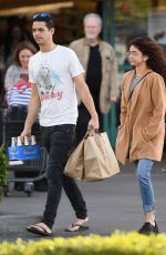 SARAH HYLAND and Wells Adams at Gelson