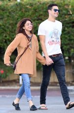 SARAH HYLAND and Wells Adams at Gelson