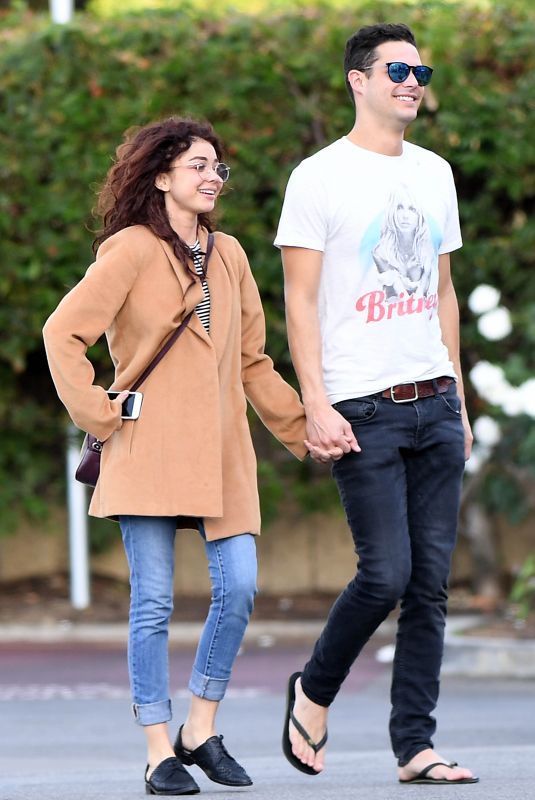 SARAH HYLAND and Wells Adams at Gelson