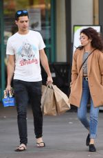 SARAH HYLAND and Wells Adams at Gelson