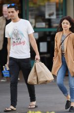 SARAH HYLAND and Wells Adams at Gelson