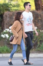 SARAH HYLAND and Wells Adams at Gelson