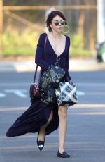 SARAH HYLAND Arrives at a Party in Studio City 02/24/2018