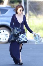 SARAH HYLAND Arrives at a Party in Studio City 02/24/2018