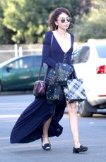 SARAH HYLAND Arrives at a Party in Studio City 02/24/2018