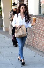 SARAH HYLAND Leaves Cafe Gratitude in West Hollywood 02/06/2018