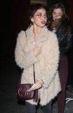 SARAH HYLAND Leaves Hotel Cafe in Los Angeles 02/15/2018