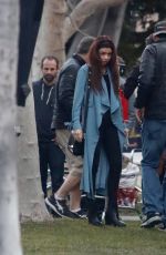 SARAH HYLAND on the Set of Modern Family in West Hollywood 02/27/2018
