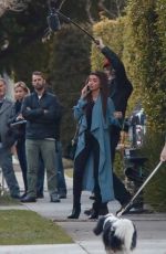 SARAH HYLAND on the Set of Modern Family in West Hollywood 02/27/2018