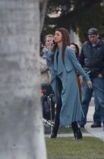 SARAH HYLAND on the Set of Modern Family in West Hollywood 02/27/2018