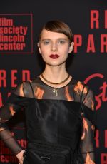 SASHA FROLOVA at Red Sparrow Premiere in New York 02/26/2018