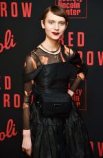 SASHA FROLOVA at Red Sparrow Premiere in New York 02/26/2018