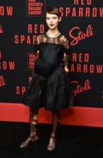 SASHA FROLOVA at Red Sparrow Premiere in New York 02/26/2018