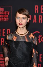 SASHA FROLOVA at Red Sparrow Premiere in New York 02/26/2018