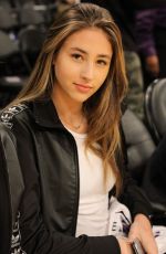 SCARLET and SOPHIA ROSE STALLONE at Oklahoma City Thunder Game in Los Angeles 02/08/2018