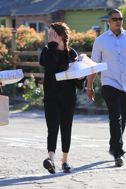SELENA GOMEZ Arrives at a Party in Studio City 02/24/2018