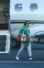 SELENA GOMEZ Arrives at a Private Jet in Los Angeles 02/07/2018