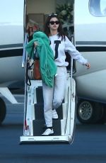 SELENA GOMEZ Arrives at a Private Jet in Los Angeles 02/07/2018