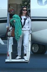 SELENA GOMEZ Arrives at a Private Jet in Los Angeles 02/07/2018