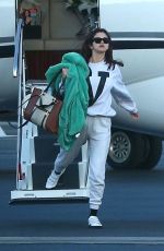 SELENA GOMEZ Arrives at a Private Jet in Los Angeles 02/07/2018