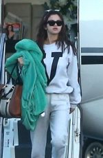 SELENA GOMEZ Arrives at a Private Jet in Los Angeles 02/07/2018