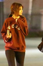 SELENA GOMEZ at a Mexican Restaurant in Studio City 02/27/2018