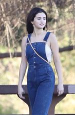 SELENA GOMEZ at Lake Balboa Park in Encino 02/02/2018