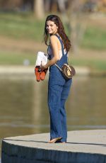 SELENA GOMEZ at Lake Balboa Park in Encino 02/02/2018