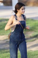 SELENA GOMEZ at Lake Balboa Park in Encino 02/02/2018