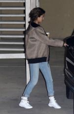 SELENA GOMEZ Leaves Church in Beverly Hills 02/21/2018