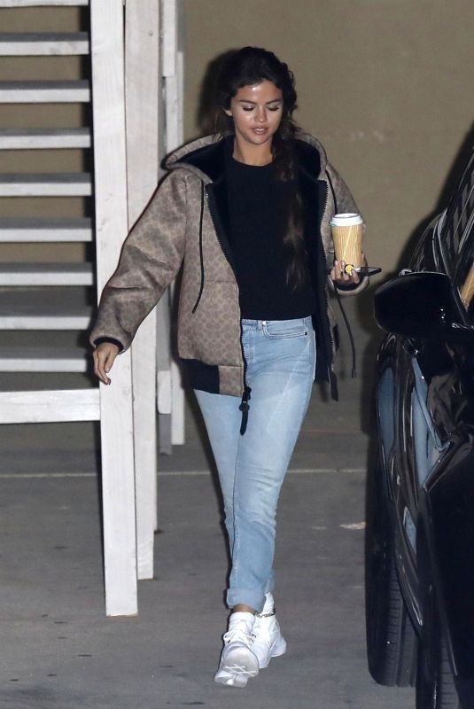 SELENA GOMEZ Leaves Church in Beverly Hills 02/21/2018