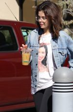 SELENA GOMEZ Out for a Coffee in Studio City 02/08/2018